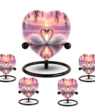 Adult Urn Heart-Shaped Memorial Keepsake – Unique Cremation Urn for Adult Ashes