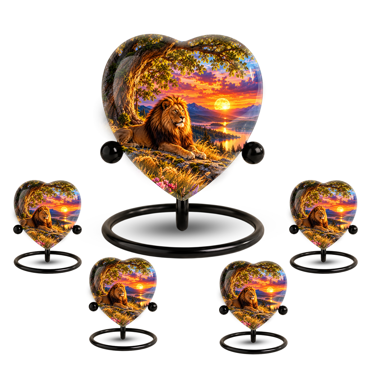 Lion Cremation Urn for Ashes, Lion Memorial Urn, Personalized Lion Urn, Lion Lover Memorial,