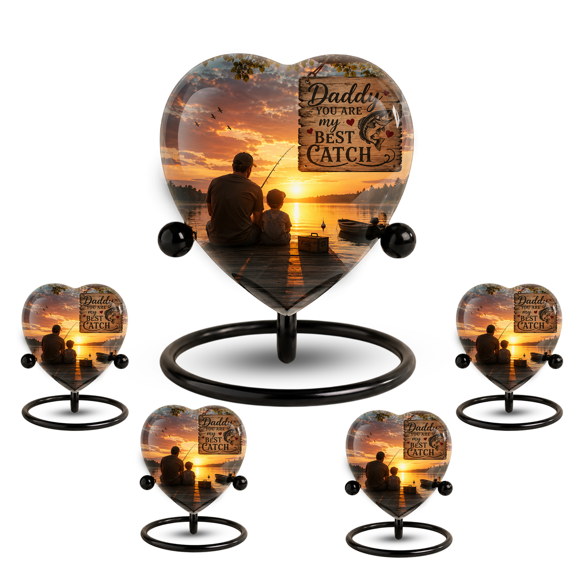 Fishing Urn for Dad – Gone Fishing Urn, Fishing Cremation Urn for Human Ashes
