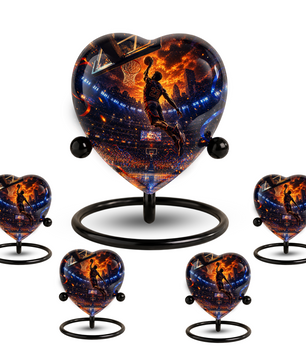Basketball Adult Cremation Urn for Ashes | Personalized Sports Memorial Urn
