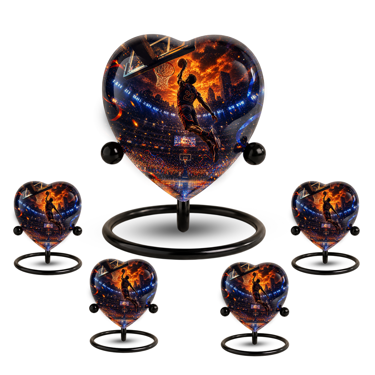 Basketball Adult Cremation Urn for Ashes | Personalized Sports Memorial Urn