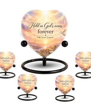 Angel Wing Sunset Urn – Adult Urn for Ashes, Angel Wings Cremation Urn