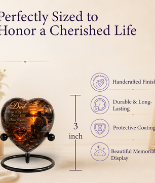 Fishing Urn for Dad – Gone Fishing Urn for Human Ashes, Fishing Cremation Urn & Personalized Dad Memorial Urn