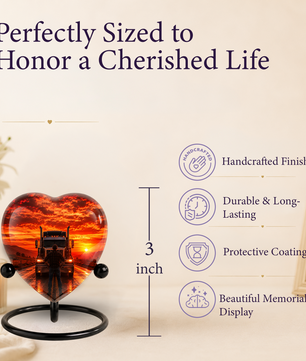 Personalized Trucker Cremation Urn for Ashes | Adult Memorial Urn for Truck Driver