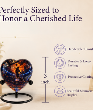 Basketball Adult Cremation Urn for Ashes | Personalized Sports Memorial Urn