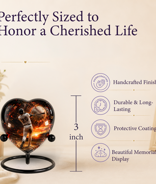 Personalized Baseball Cremation Urn for Ashes | Adult Sports Memorial Urn for Dad