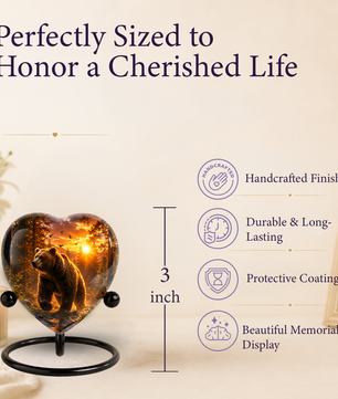 Bear Cremation Urn for Ashes| Personalized Adult Cremation Urn