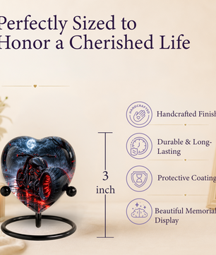 Motorcycle Urn for Dad's Ashes, Personalized Adult Cremation Urn for Men, Biker Memorial Urn