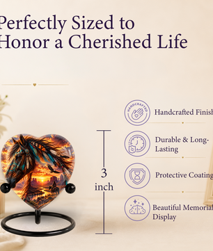 Native American Horse Adult Cremation Urn for Ashes – Western Horse Memorial Urn