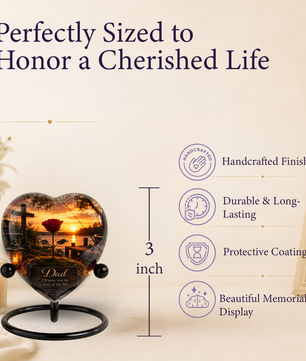 Rose Urn – Adult Urn for Ashes, Rose Cremation Urn & Beautiful Urn for Adult Ashes
