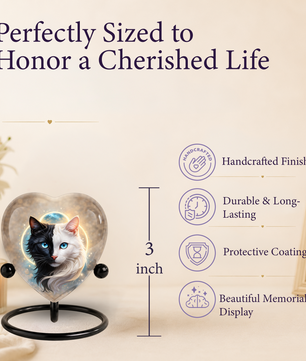 Personalized Cat Urn for Ashes – Unique Cat Urns, Custom Cat Urn, Pet Urn for Cats