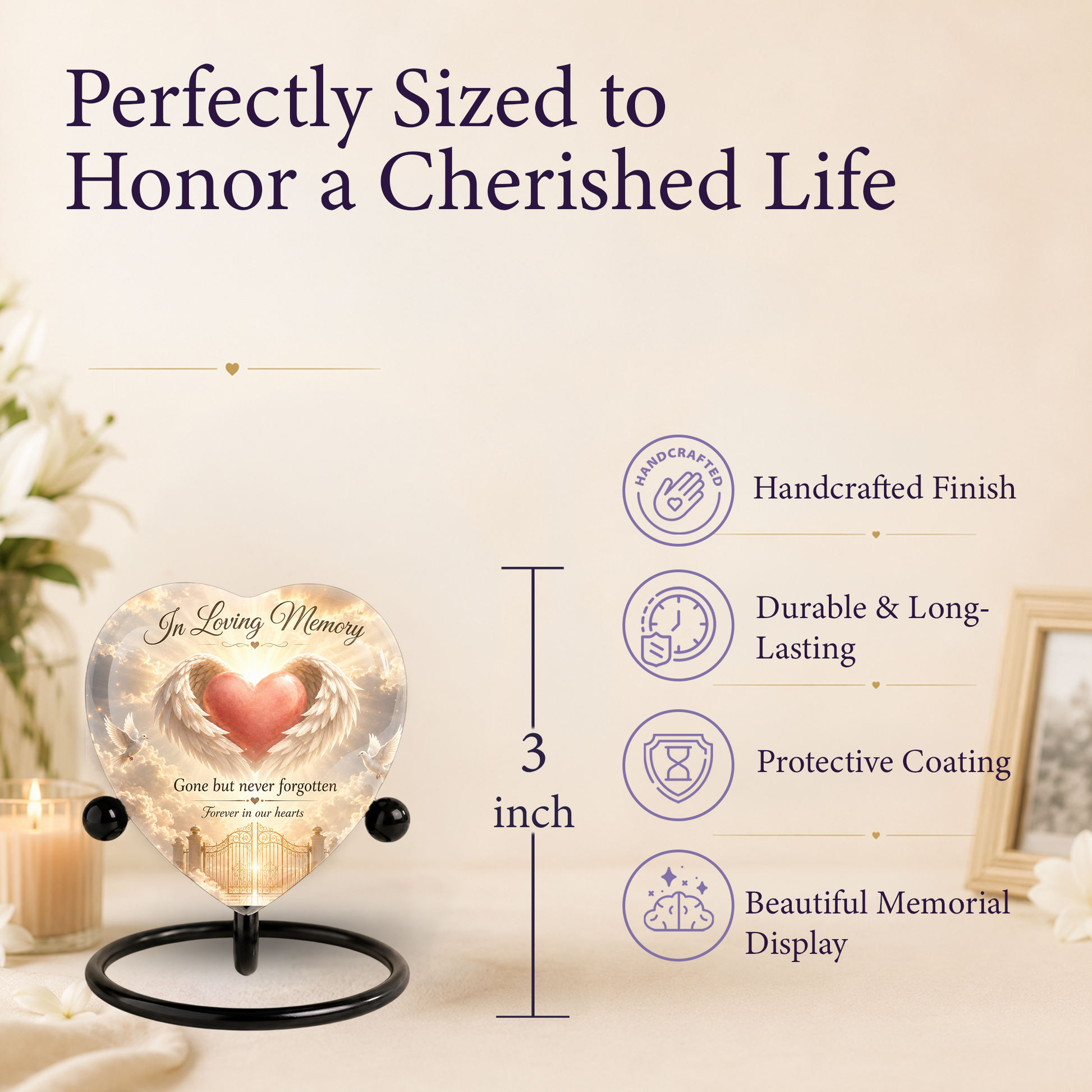 Angel Wing Heaven Urn – Adult Urn for Ashes, Angel Cremation Urn & Memorial Urn for Adult Ashes