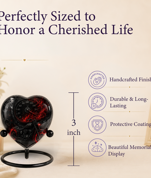 Motorcycle Bike Cremation Urn for Dad – Personalized Adult Male Urn for Ashes