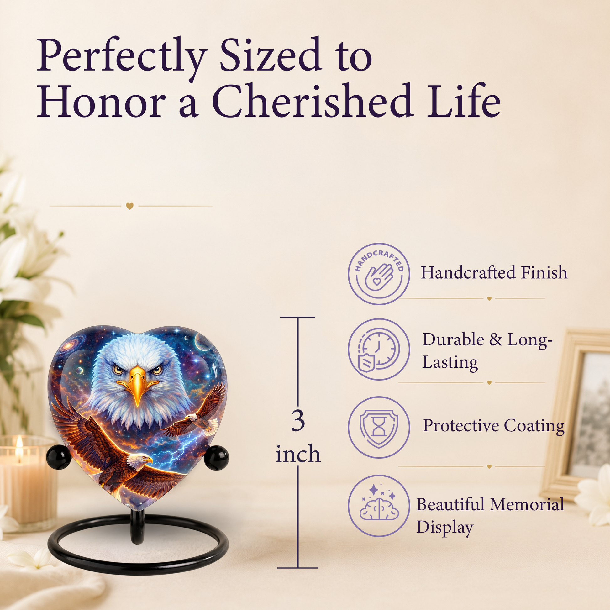 Eagle Urn, Adult Urn, Urns for Adult Ashes, Adult Urns for Ashes, Adult Cremation Urn, Eagle Memorial Urn,