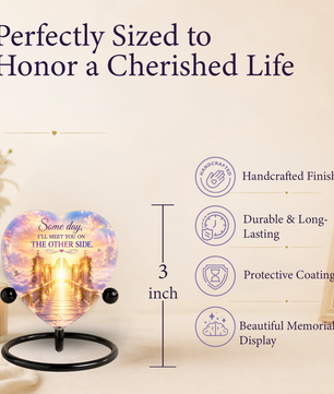 Heavenly Gate Memorial Urn – Adult Urn for Ashes, Heaven Cremation Urn, Heart-Shaped Adult Cremation Urn