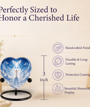 Angel Heaven Urn for Mom – Angel Memorial Cremation Urn, Beautiful Urn for Mom’s Ashes