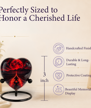 Personalized Motorcycle Urn for Dad, Adult Male Cremation Urn for Ashes, Memorial Urn for Father