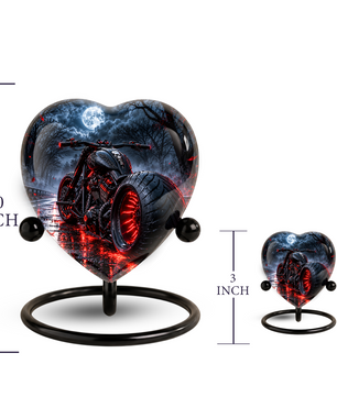 Motorcycle Urn for Dad's Ashes, Personalized Adult Cremation Urn for Men, Biker Memorial Urn