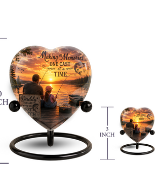 Fishing Urn – Fishing Cremation Urn for Ashes, Gone Fishing Memorial Urn