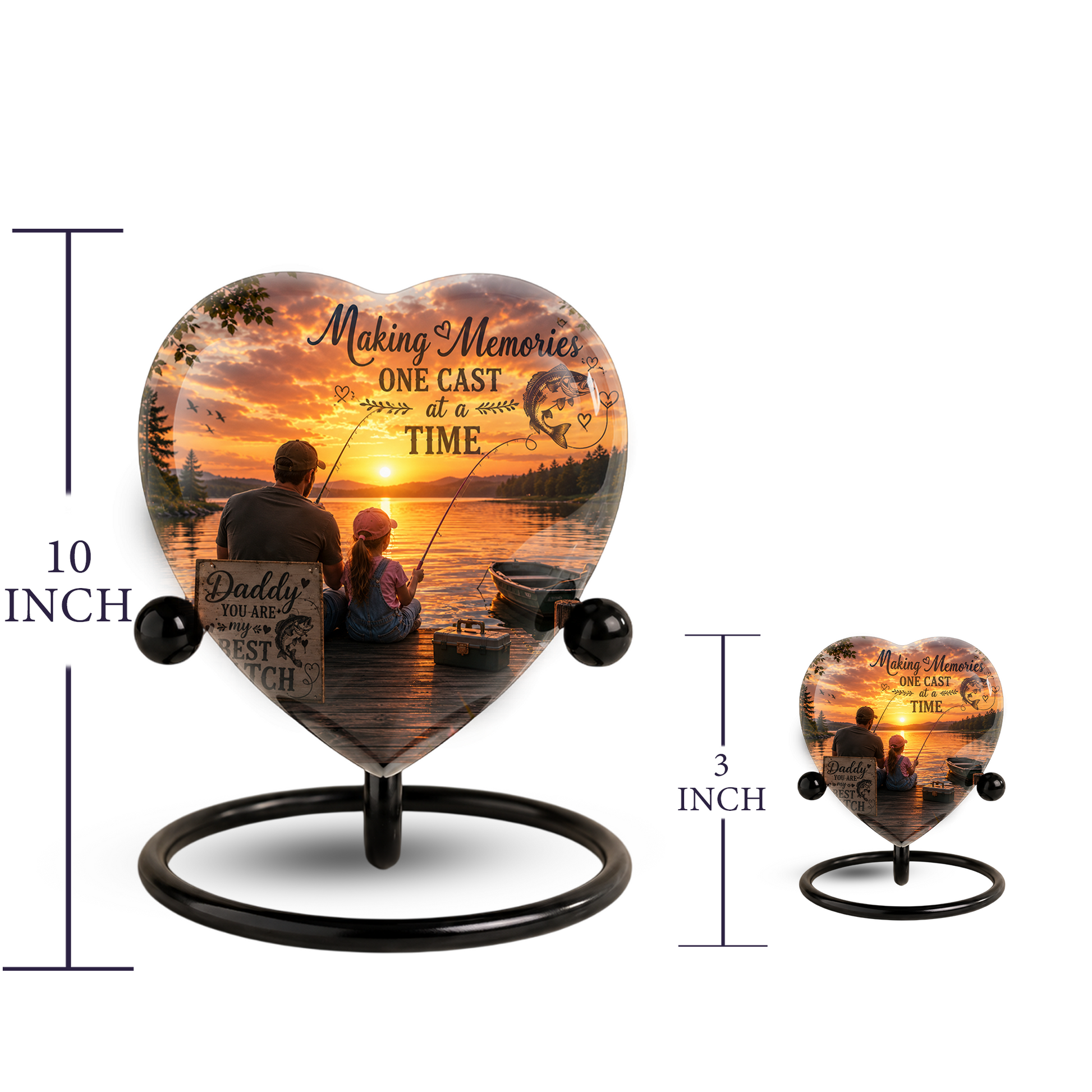 Fishing Urn – Fishing Cremation Urn for Ashes, Gone Fishing Memorial Urn