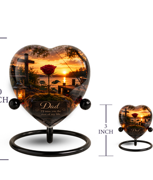 Rose Urn – Adult Urn for Ashes, Rose Cremation Urn & Beautiful Urn for Adult Ashes