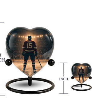 Hockey Adult Urn – Ice Hockey Player Adult Cremation Urn for Ashes