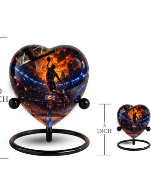 Basketball Adult Cremation Urn for Ashes | Personalized Sports Memorial Urn