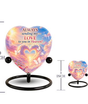 Butterfly Urn for Ashes – Butterfly Urn, Heart-Shaped Butterfly Memorial Urn