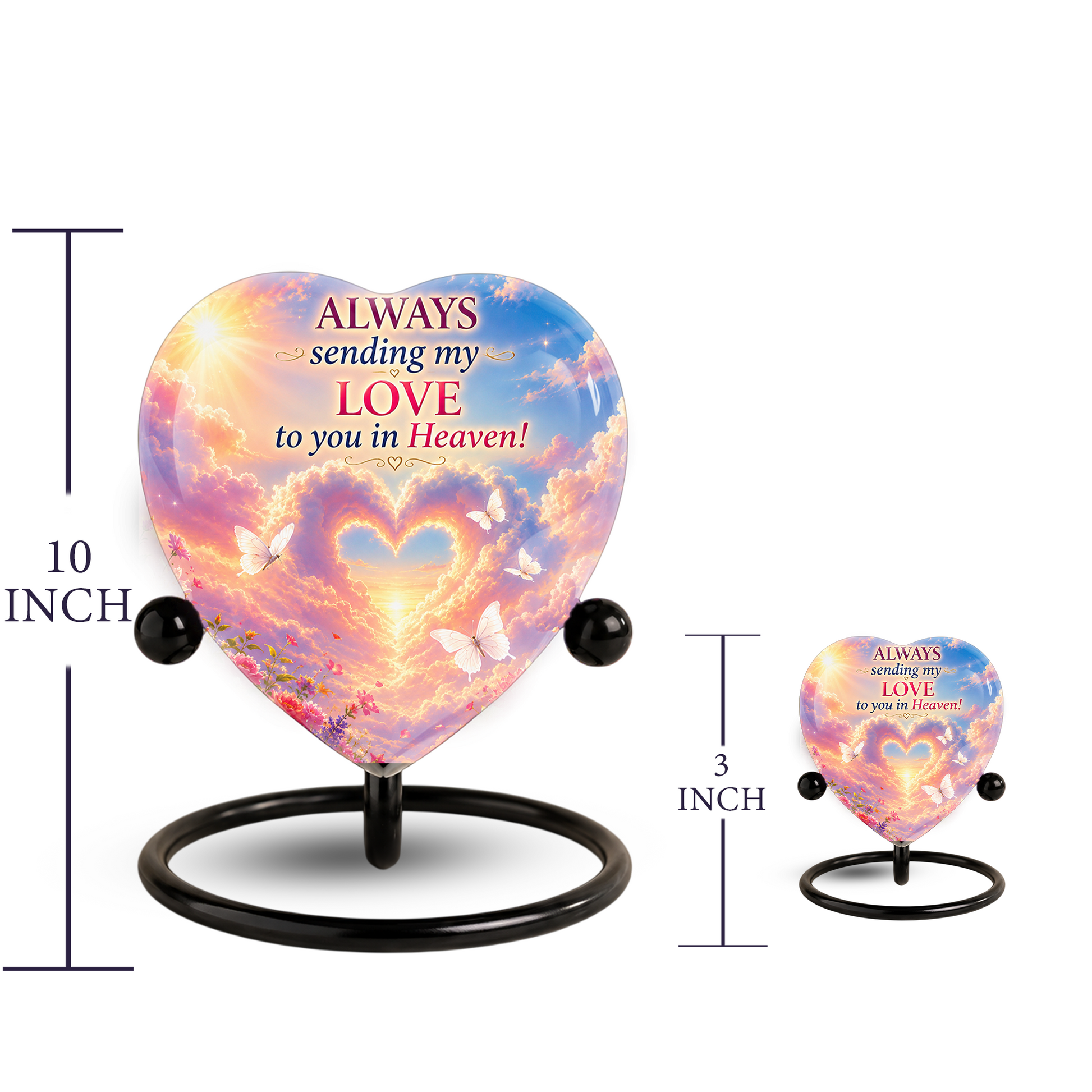 Butterfly Urn for Ashes – Butterfly Urn, Heart-Shaped Butterfly Memorial Urn