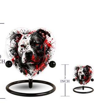 Pitbull Cremation Urn for Ashes, Dog Memorial Urn, Personalized Pit Bull Urn, Pet Keepsake Urn,