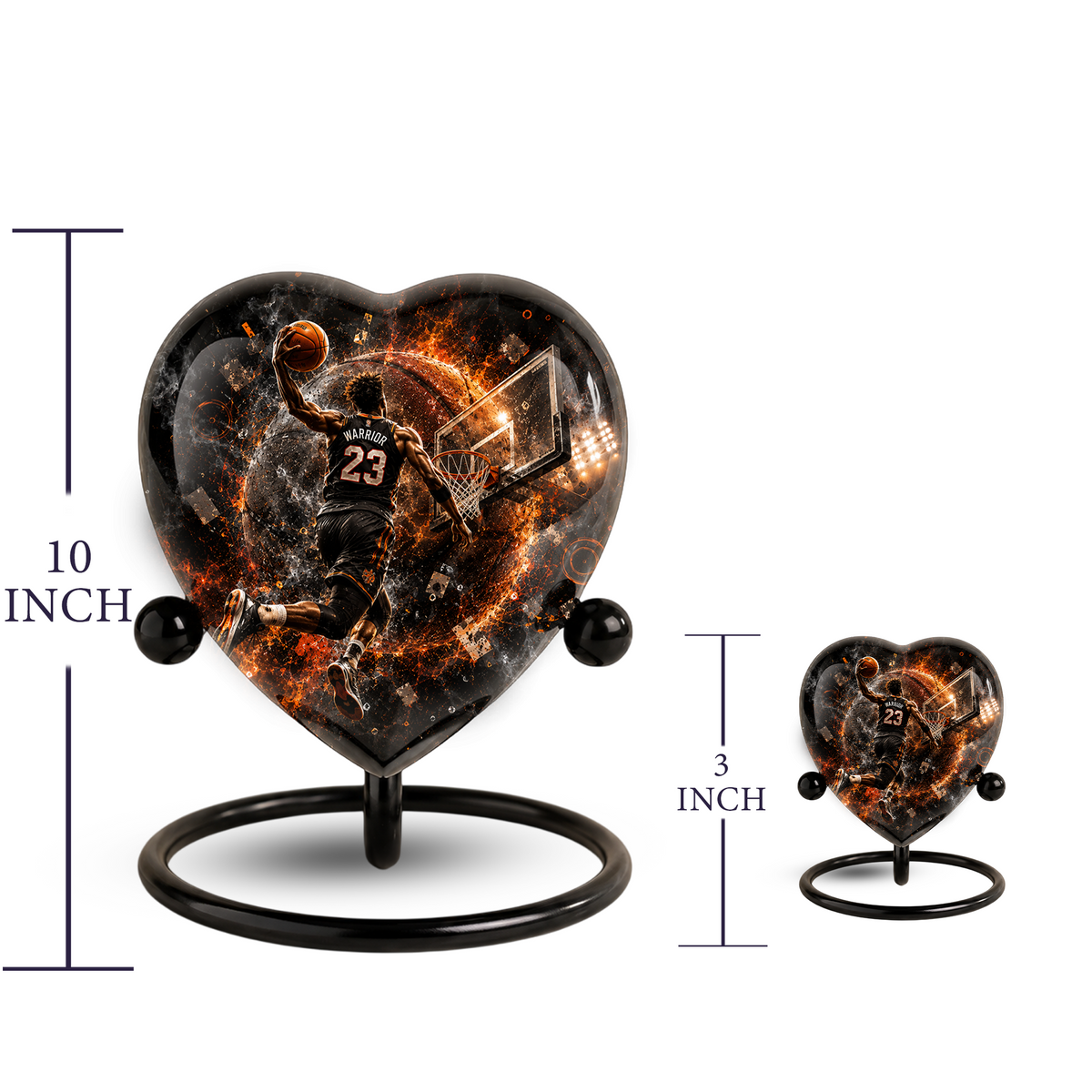 Personalized Basketball Cremation Urn for Ashes | Basketball Memorial Urn for Dad