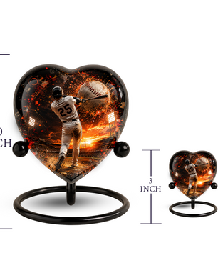 Personalized Baseball Cremation Urn for Ashes | Adult Sports Memorial Urn for Dad
