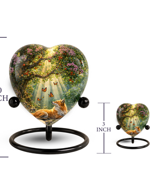 Fox Urn, Fox Adult Urn, Fox Urns for Adult Ashes, Fox Adult Urns, Fox Adult Urns for Ashes, Fox Adult Cremation Urn