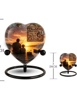 Fishing Urn for Dad – Gone Fishing Urn, Fishing Cremation Urn for Human Ashes