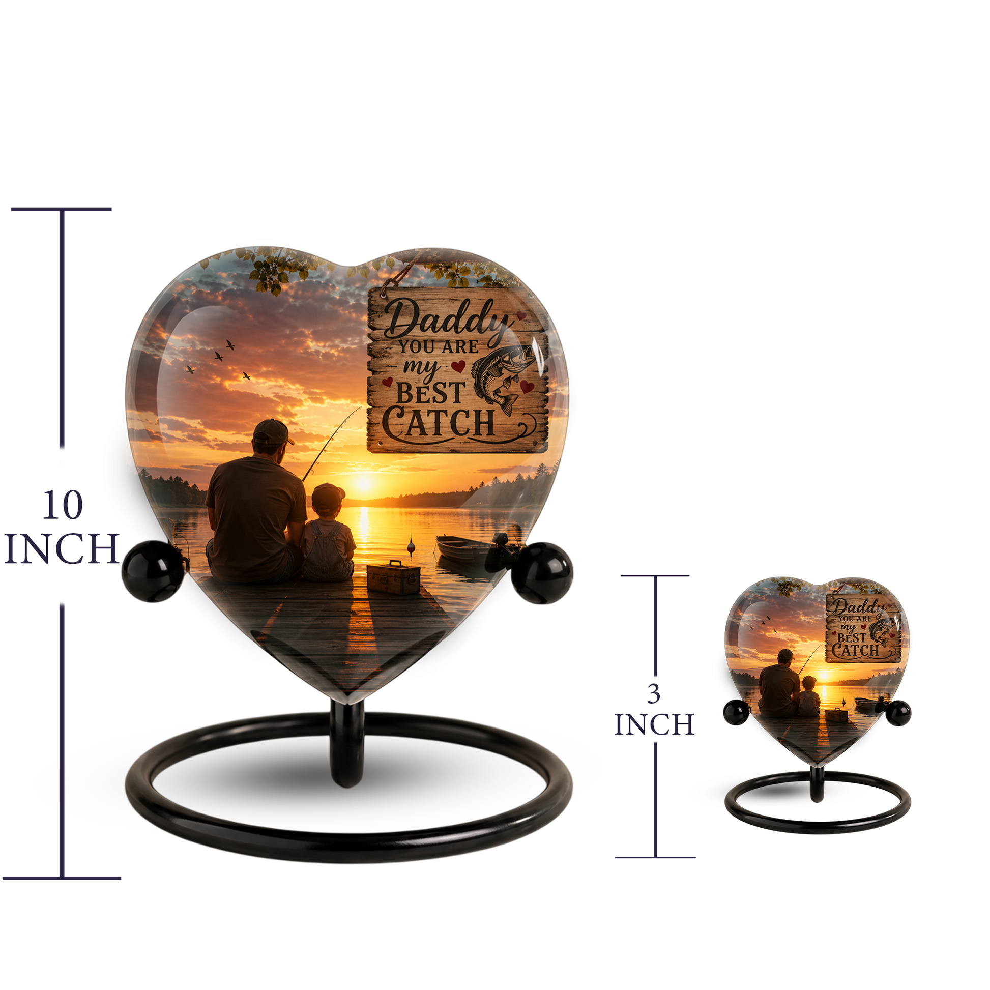 Fishing Urn for Dad – Gone Fishing Urn, Fishing Cremation Urn for Human Ashes