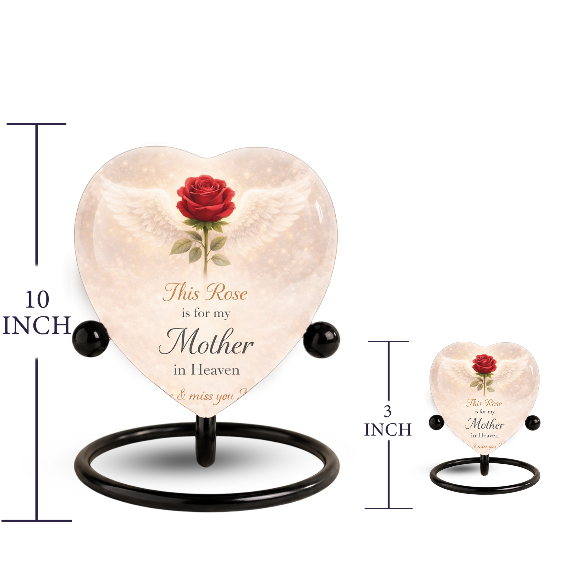 Rose Wings Urn for Adult Ashes – Angel Wings Adult Cremation Memorial Urn