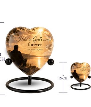 Fishing Urn for Dad – Gone Fishing Cremation Urn, Fishing Urn for Human Ashes & Personalized Dad Urn
