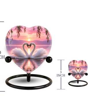Adult Urn Heart-Shaped Memorial Keepsake – Unique Cremation Urn for Adult Ashes