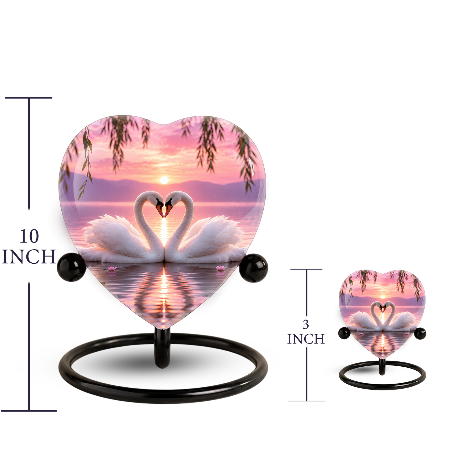 Adult Urn Heart-Shaped Memorial Keepsake – Unique Cremation Urn for Adult Ashes