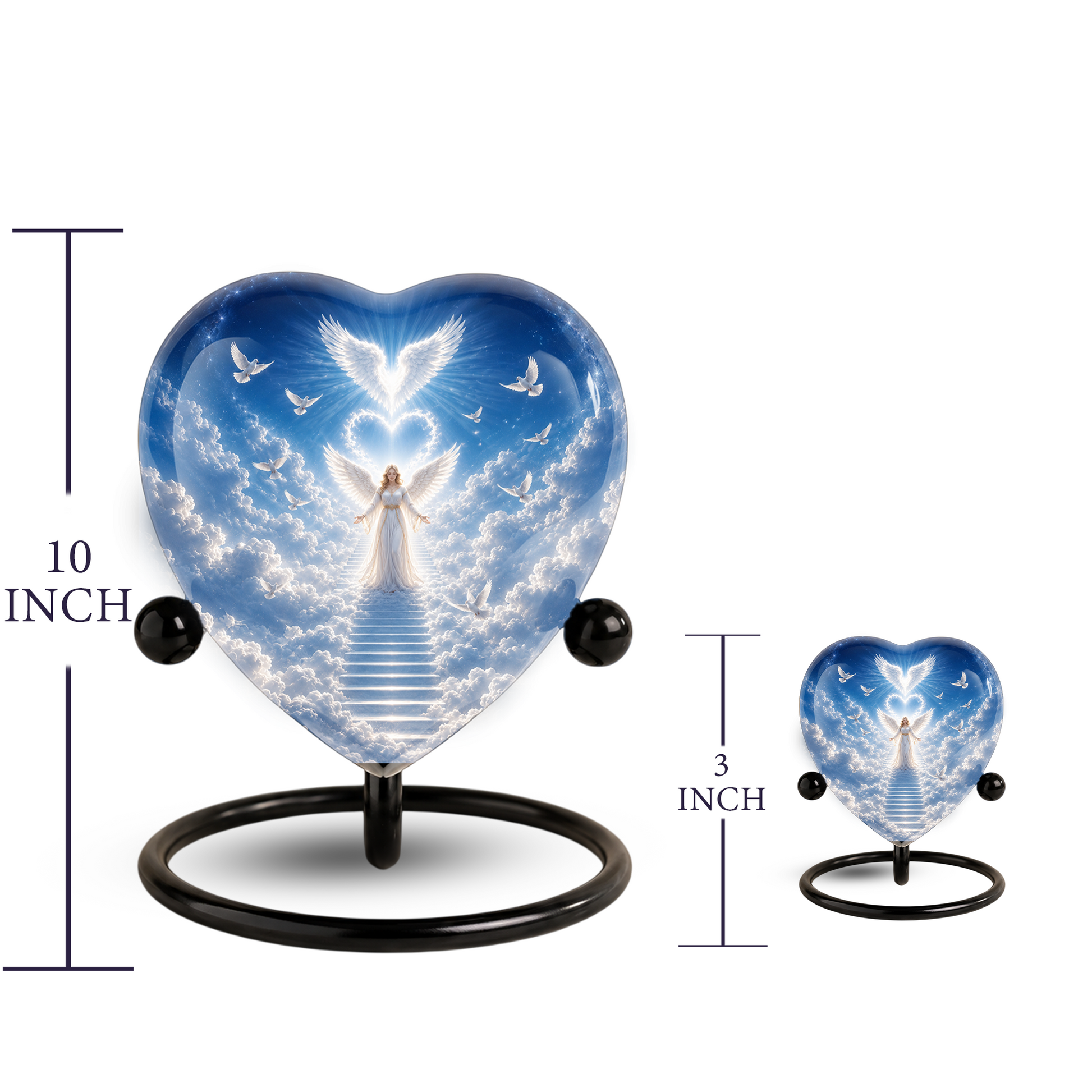 Angel Heaven Urn for Mom – Angel Memorial Cremation Urn, Beautiful Urn for Mom’s Ashes