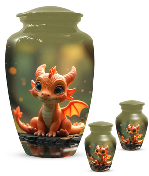 Baby Dragon Urn for Adult Ashes – Fantasy Dragon Cremation Urn | Memorial Urn