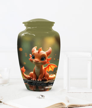 Baby Dragon Urn for Adult Ashes – Fantasy Dragon Cremation Urn | Memorial Urn