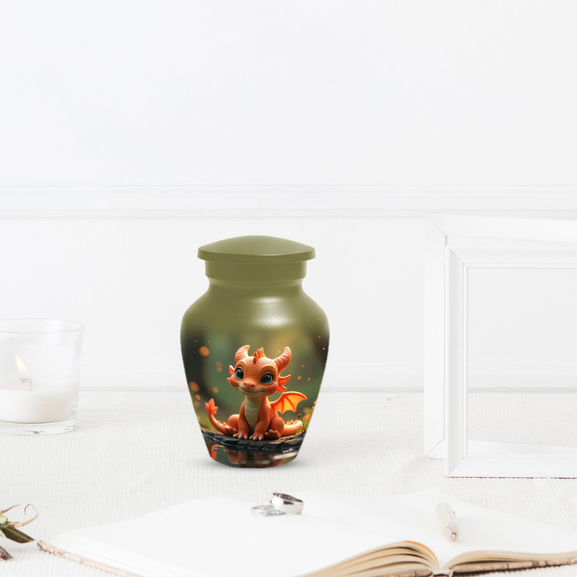 Baby Dragon Urn for Adult Ashes – Fantasy Dragon Cremation Urn | Memorial Urn