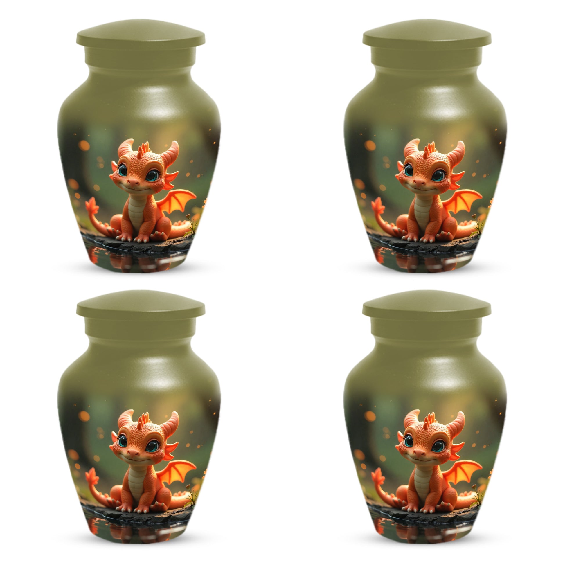 Baby Dragon Urn for Adult Ashes – Fantasy Dragon Cremation Urn | Memorial Urn