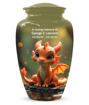 Baby Dragon Urn for Adult Ashes – Fantasy Dragon Cremation Urn | Memorial Urn