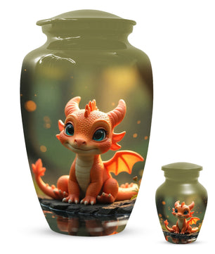 Baby Dragon Urn for Adult Ashes – Fantasy Dragon Cremation Urn | Memorial Urn