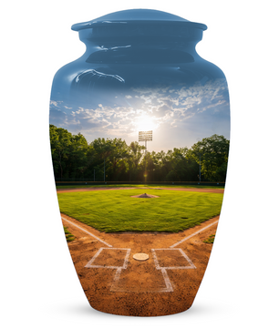 Baseball Field Urn for Ashes, Custom Baseball Cremation Urn