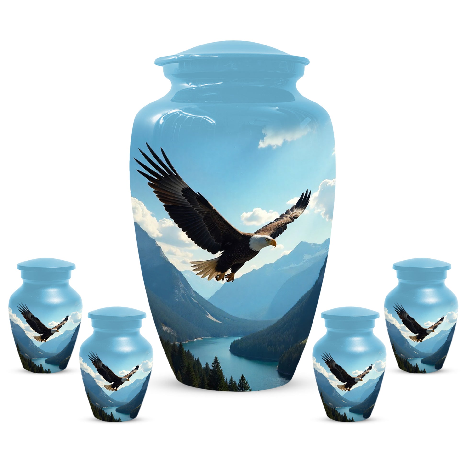 Flying Eagle Urn for Human Ashes | Majestic Eagle Adult Cremation Urn