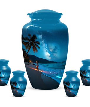Tropical Beach Urn for Mom – Personalized Urn for Mom| Beautiful Cremation Urns for Women