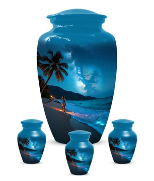 Tropical Beach Urn for Mom – Personalized Urn for Mom| Beautiful Cremation Urns for Women